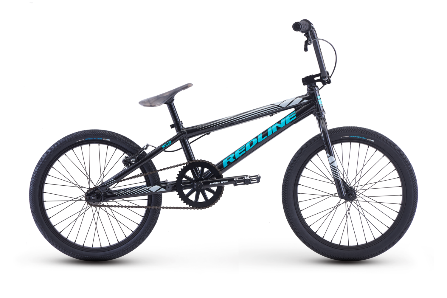 caixa aberta Redline Bikes MX-20 bicicleta estrutura de alumínio com pneus Power Block-Preto 